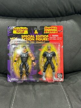 Dennis Rodman & Hollywood Hogan WCW 2 pack! Vintage & MOC! Made by SFTM